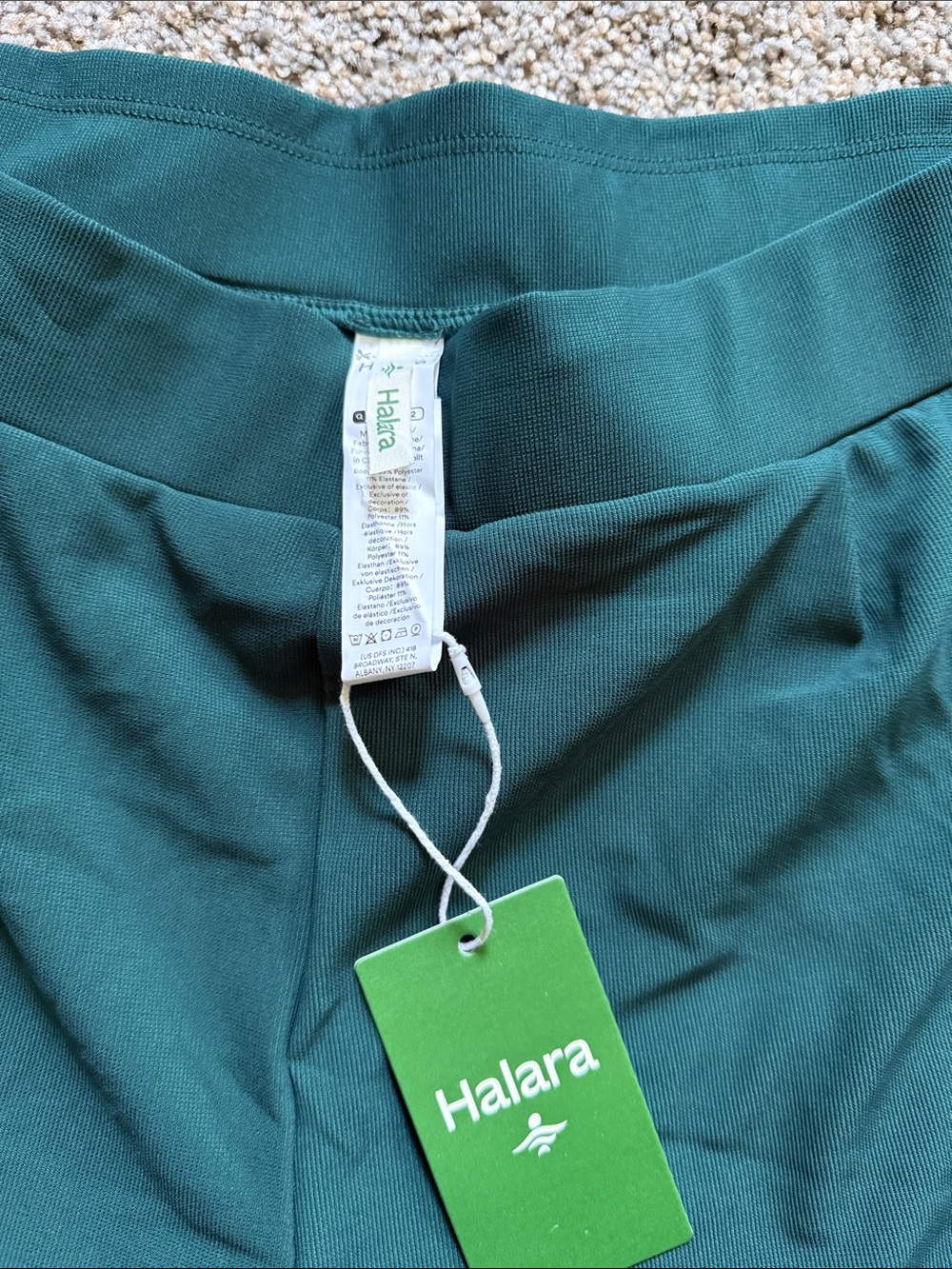 HALARA Emerald Green Large petite flex stretch trouser pants Performance